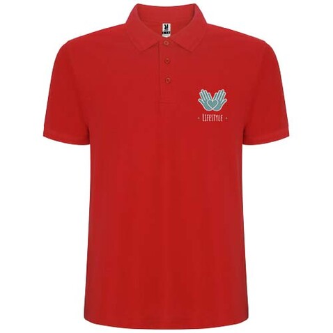 Pegaso Premium Poloshirt für Kinder, rot bedrucken, Art.-Nr. K66094IJ