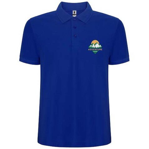 Pegaso Premium Poloshirt für Kinder, blau bedrucken, Art.-Nr. K66094TG