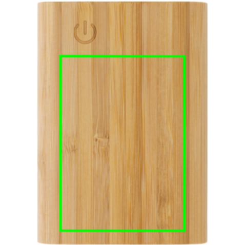 5.000mAh Bambus-Powerbank braun bedrucken, Art.-Nr. P322.259