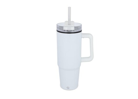 Miami Becher mit Henkel und Strohhalm 800ml - Weiss bedrucken, Art.-Nr. LT57004-N0001 Miami Becher mit Henkel und Strohhalm 800ml - Weiss bedrucken, Art.-Nr. LT57004-N0001