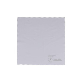 R-PET Sublim Mikrofasertuch 15 x 15cm - Weiss bedrucken, Art.-Nr. LT86726-N0001