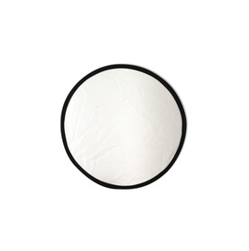 R-PET Faltbare Sublim Wurfscheibe - Weiss bedrucken, Art.-Nr. LT90512-N0001