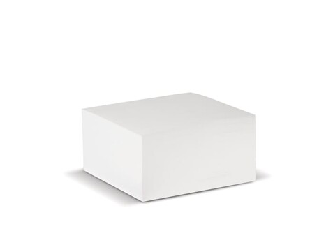 Würfelblock 10x10x5cm FSC - Weiss bedrucken, Art.-Nr. LT91737-N0001