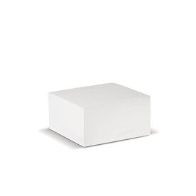 Würfelblock 10x10x5cm - Weiss bedrucken, Art.-Nr. LT91737-N0001