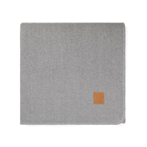 VINGA Moulton Decke aus GRS rPET grau, granite grey bedrucken, Art.-Nr. V4040502