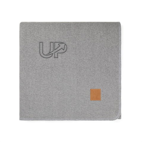 VINGA Moulton Decke aus GRS rPET grau, granite grey bedrucken, Art.-Nr. V4040502
