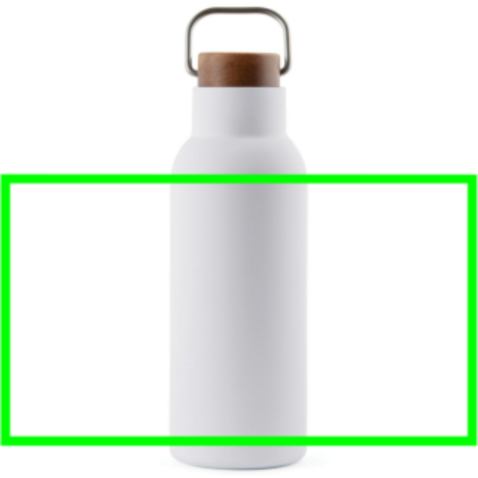 VINGA Ciro RCS recycelte Vakuumflasche 580ml weiß bedrucken, Art.-Nr. V430023 VINGA Ciro RCS recycelte Vakuumflasche 580ml weiß bedrucken, Art.-Nr. V430023