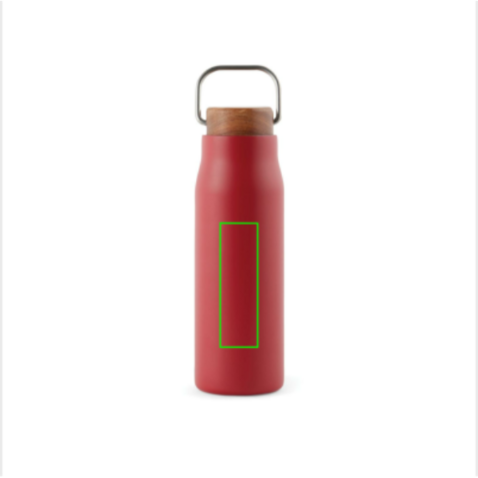 VINGA Ciro RCS recycelte Vakuumflasche 300ml rot bedrucken, Art.-Nr. V430044