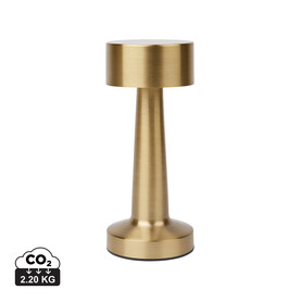 VINGA Maris Tischleuchte aus RCS recyceltem ABS gold bedrucken, Art.-Nr. V5130011