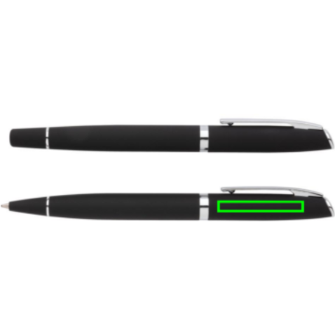 Deluxe Stifte-Set schwarz bedrucken, Art.-Nr. P610.571