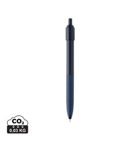 Quill-Anti-Stress-Stift aus GRS rec. rABS navy blau bedrucken, Art.-Nr. P611.2925