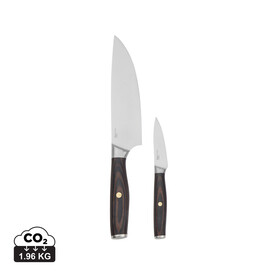 VINGA Tara Chef-Set aus Stahl Stahl, schwarz bedrucken, Art.-Nr. V2613409