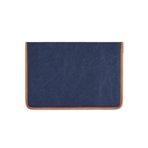 VINGA Bosler 16&quot; Laptop-Tasche aus GRS recyceltem Canvas navy blau bedrucken, Art.-Nr. V7880425