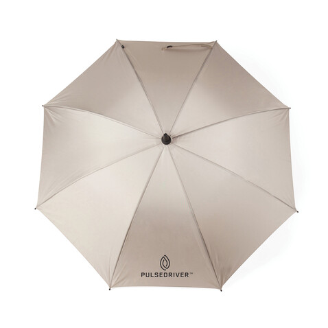 VINGA Baltimore AWARE™ RPET 23“ Regenschirm greige bedrucken, Art.-Nr. V850119