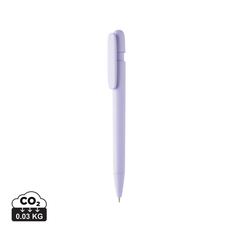 Devin Solid Stift aus GRS zertifiziertem rABS lila bedrucken, Art.-Nr. P611.2730