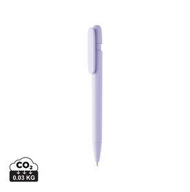 Devin Solid Stift aus GRS zertifiziertem rABS lila bedrucken, Art.-Nr. P611.2730