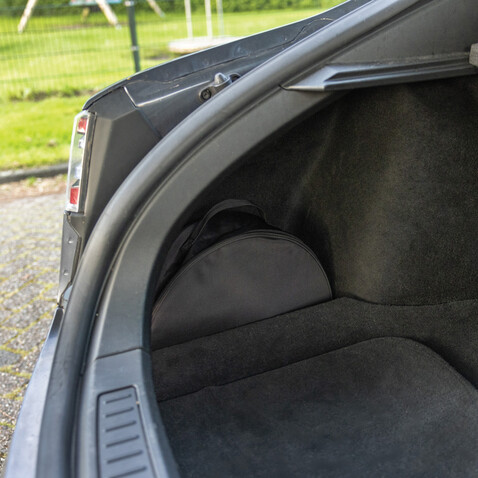 Volty Aware™ RPET EV-Kabeltasche schwarz bedrucken, Art.-Nr. P239.6601