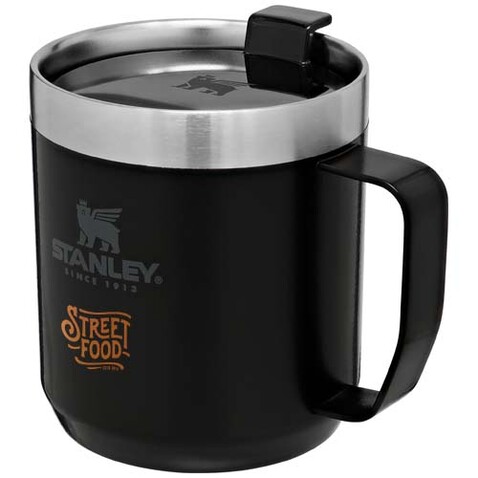 Stanley 350 ml Classic Legendary Camp Thermobecher, schwarz bedrucken, Art.-Nr. 10083290