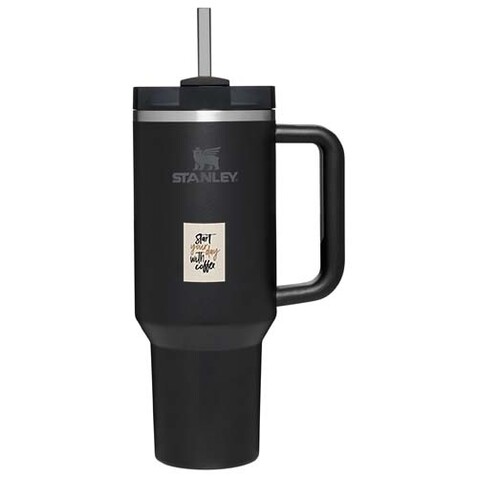 Stanley 1200 ml Quencher H2.0 Thermobecher, schwarz bedrucken, Art.-Nr. 10083490