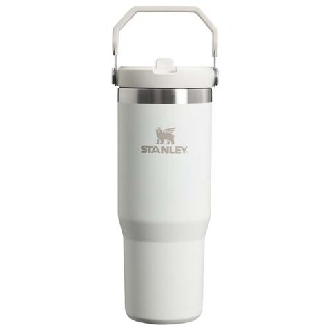 Stanley 890 ml IceFlow™ Flip Straw Thermobecher, weiß gefrosted bedrucken, Art.-Nr. 10083301