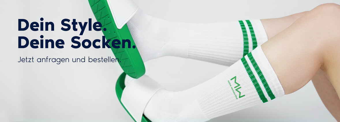 individuell gestaltete Socken im eigenen Design