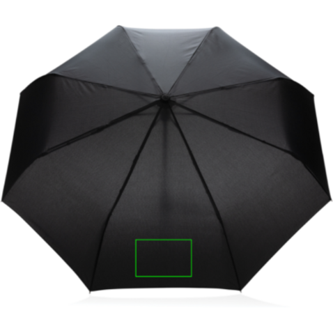 21&quot; Impact AWARE™ RPET 190T Mini-Schirm automatic open/close schwarz bedrucken, Art.-Nr. P850.601