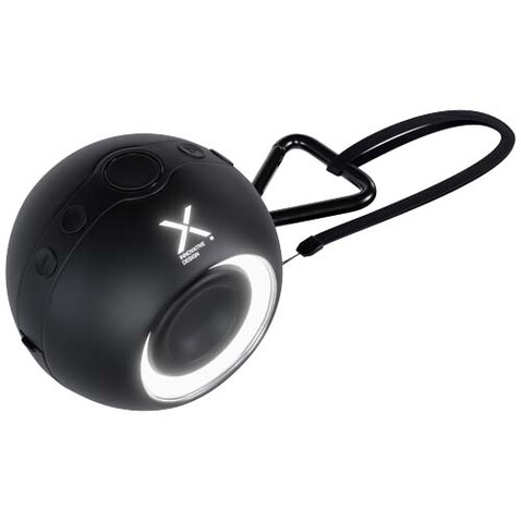 SCX.design S42 10 W Wasserdichter Bluetooth®-Lautsprecher, schwarz bedrucken, Art.-Nr. 1PX16490