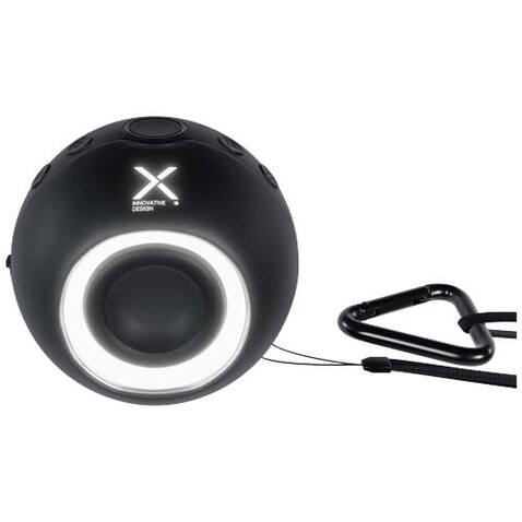 SCX.design S42 10 W Wasserdichter Bluetooth®-Lautsprecher, schwarz bedrucken, Art.-Nr. 1PX16490