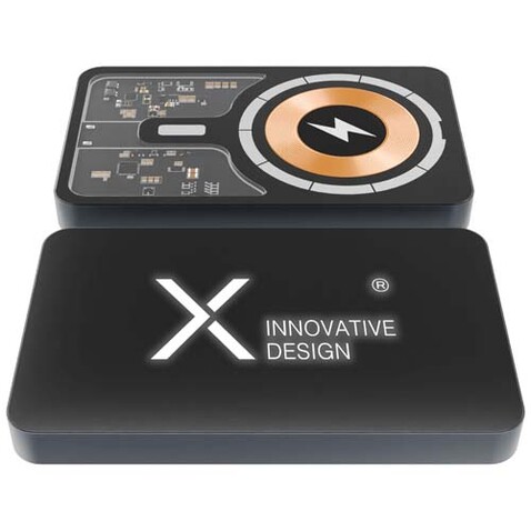 SCX.design P23 15W 5000 mAh MagSafe Powerbank, schwarz bedrucken, Art.-Nr. 1PX17490