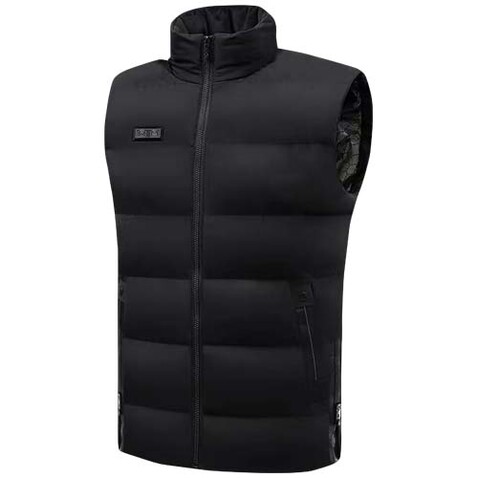 SCX.design G01 beheizbarer Bodywarmer mit Powerbank, schwarz bedrucken, Art.-Nr. 2PX13901