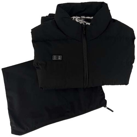 SCX.design G01 beheizbarer Bodywarmer mit Powerbank, schwarz bedrucken, Art.-Nr. 2PX13901