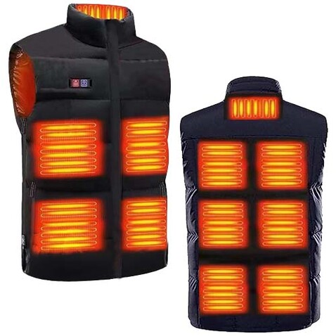 SCX.design G01 beheizbarer Bodywarmer mit Powerbank, schwarz bedrucken, Art.-Nr. 2PX13901