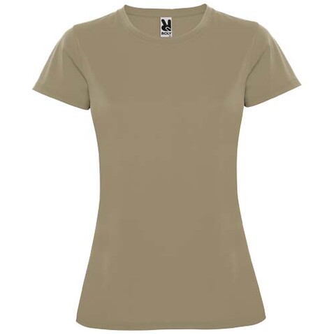 Montecarlo Sport T-Shirt für Damen, Dark Sand bedrucken, Art.-Nr. R04231I5