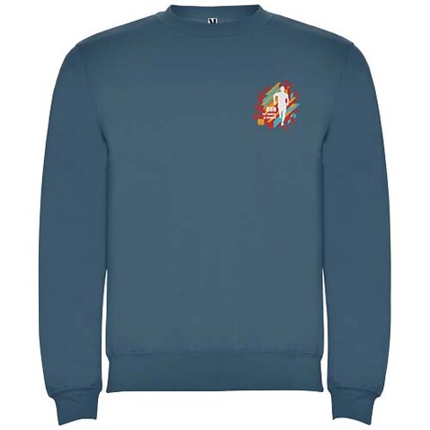 Clasica Sweatshirt mit Rundhalsausschnitt Unisex, Storm blue bedrucken, Art.-Nr. R10708V1