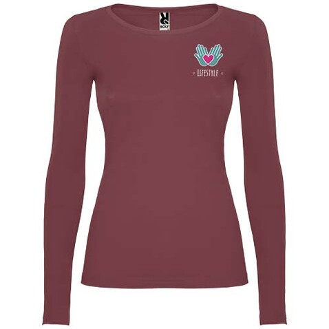 Extreme Langarmshirt für Damen, Berry Red bedrucken, Art.-Nr. R12188U1