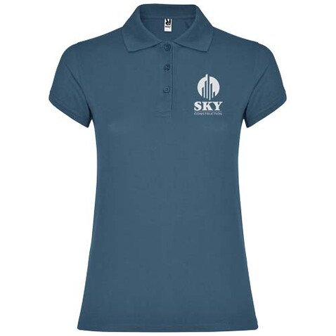 Star Poloshirt für Damen, Storm blue bedrucken, Art.-Nr. R66348V3