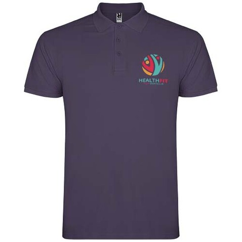 Star Poloshirt für Herren, fliederfarben bedrucken, Art.-Nr. R66382W5