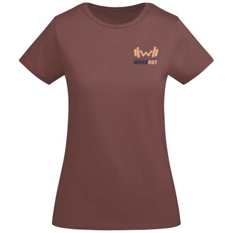 Breda T-Shirt aus Bio-Baumwolle für Damen, Pale Red bedrucken, Art.-Nr. R6699A21