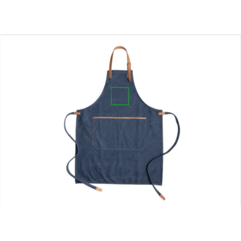 Deluxe Canvas Schürze blau bedrucken, Art.-Nr. P262.825