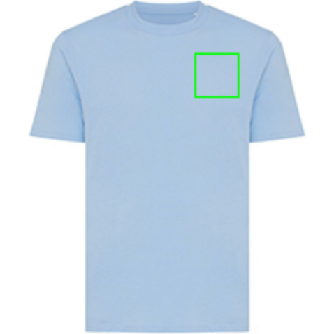 Iqoniq Sierra Lightweight T-Shirt aus recycelter Baumwolle sky blue bedrucken, Art.-Nr. T9104.022.S