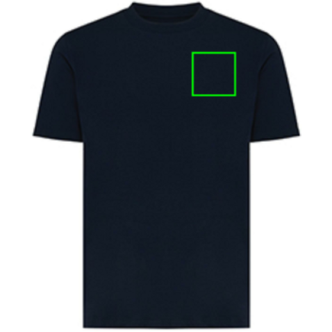 Iqoniq Sierra Lightweight T-Shirt aus recycelter Baumwolle navy blau bedrucken, Art.-Nr. T9104.002.XXXL