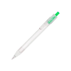 R-PET-Kugelschreiber - Transparent Grün bedrucken, Art.-Nr. LT80562-N0431