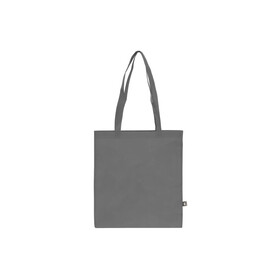 R-PET Tragetasche aus Non Woven mit langen Griffen 38 x 42cm 75g/m² - Grau bedrucken, Art.-Nr. LT91328-N0061