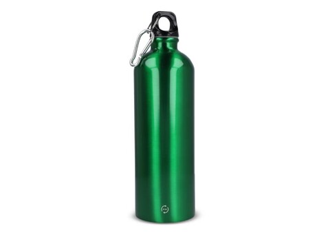 R-Edelstahl einwandige Flasche mit Karabiner 750ml - Hellgrün bedrucken, Art.-Nr. LT98739-N0032
