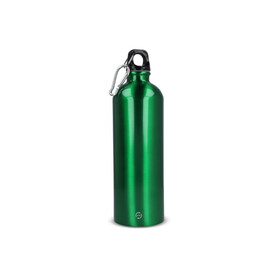 R-Edelstahl einwandige Flasche mit Karabiner 750ml - Hellgrün bedrucken, Art.-Nr. LT98739-N0032
