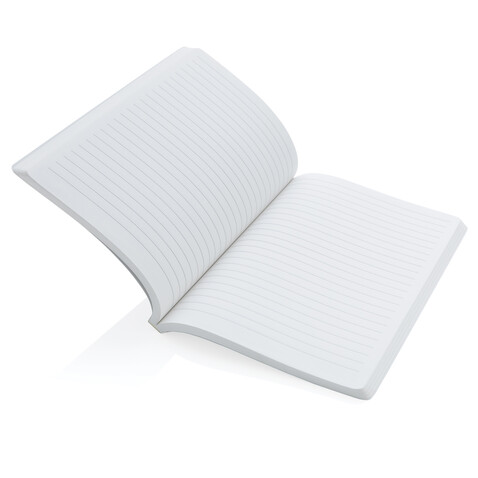 Impact Softcover A5 Notizbuch mit Steinpapier anthrazit bedrucken, Art.-Nr. P774.212