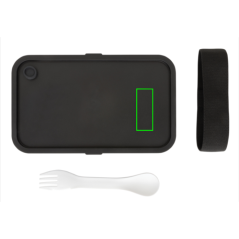 GRS RPP Lunchbox mit Göffel weiß bedrucken, Art.-Nr. P269.053