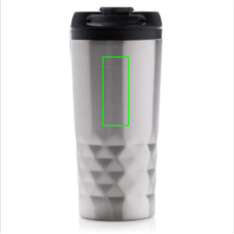 Geometrischer Becher silber bedrucken, Art.-Nr. P432.362