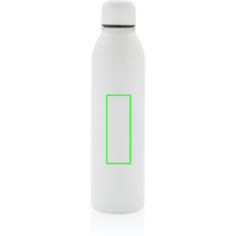 RCS recycelte Stainless Steel Vakuumflasche weiß bedrucken, Art.-Nr. P433.043