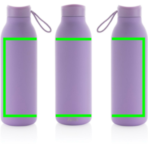 Avira Avior RCS recycelte Stainless-Steel Flasche 500ml lila bedrucken, Art.-Nr. P438.009